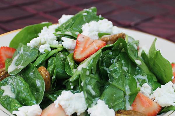 Strawberry field salad