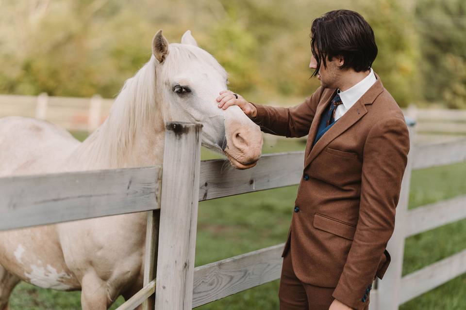 Groom with Ollie the Horse