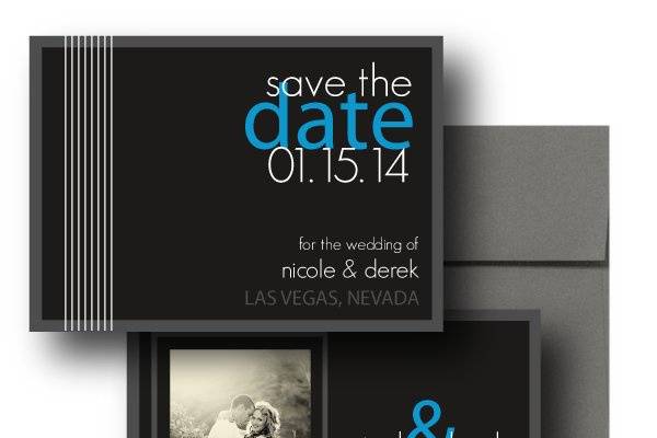 Black Tie Save the Date, Black Save the Dates, Blue Save the Dateswww.thesweetheartshoutout.com