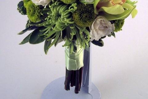 Orchids and Lilies Tear Drop Bouquet