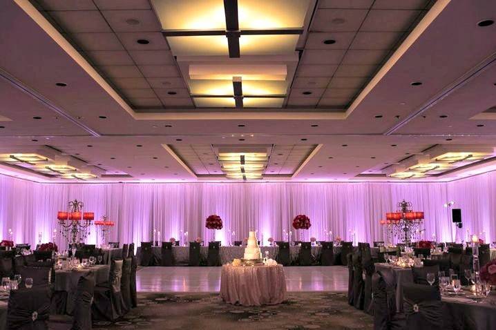 Wedding reception area