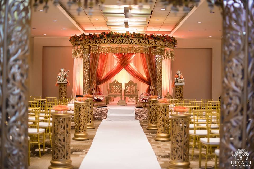 Wedding ceremony area