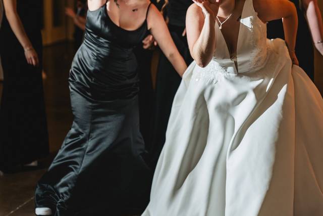 On the dance floor