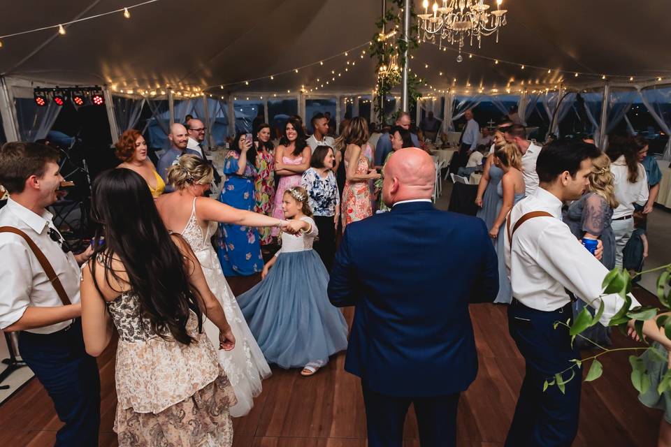 Reception dance floor