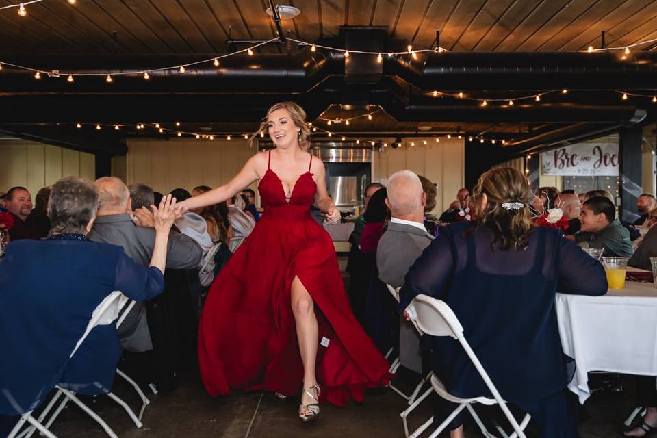 Bridesmaid entrance