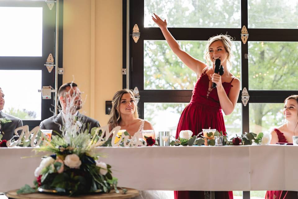 Maid of honor speech