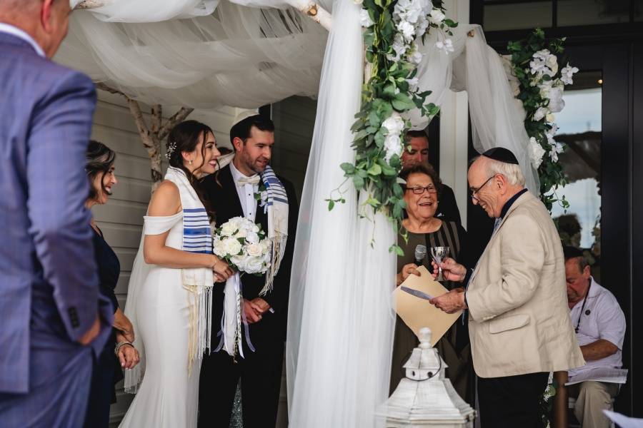 Jewish wedding ceremony