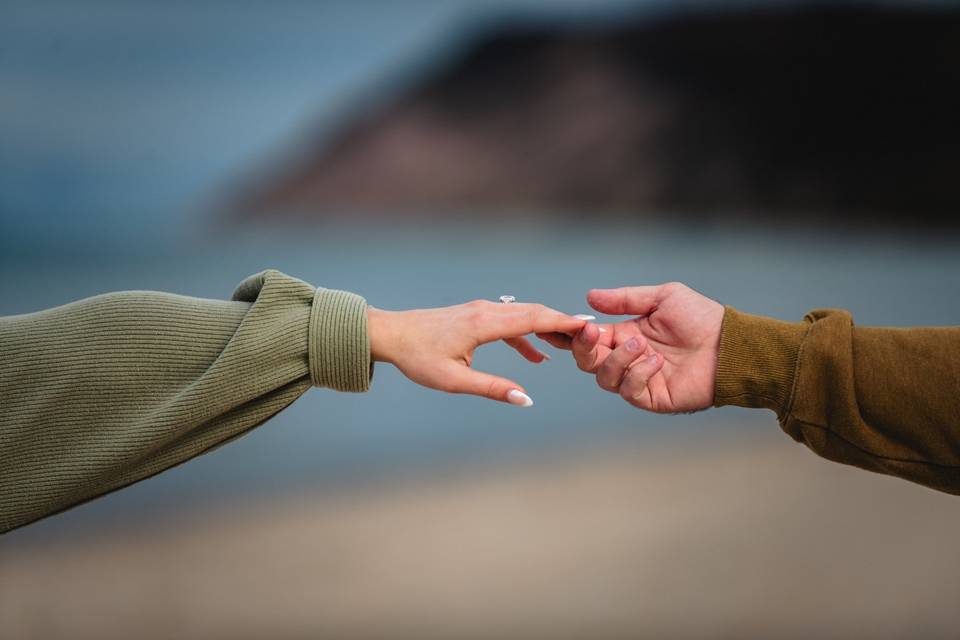 Engagement session, the ring