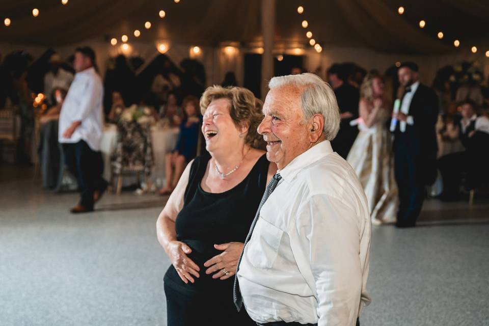 Grandparents at reception
