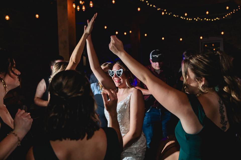 Reception dancing