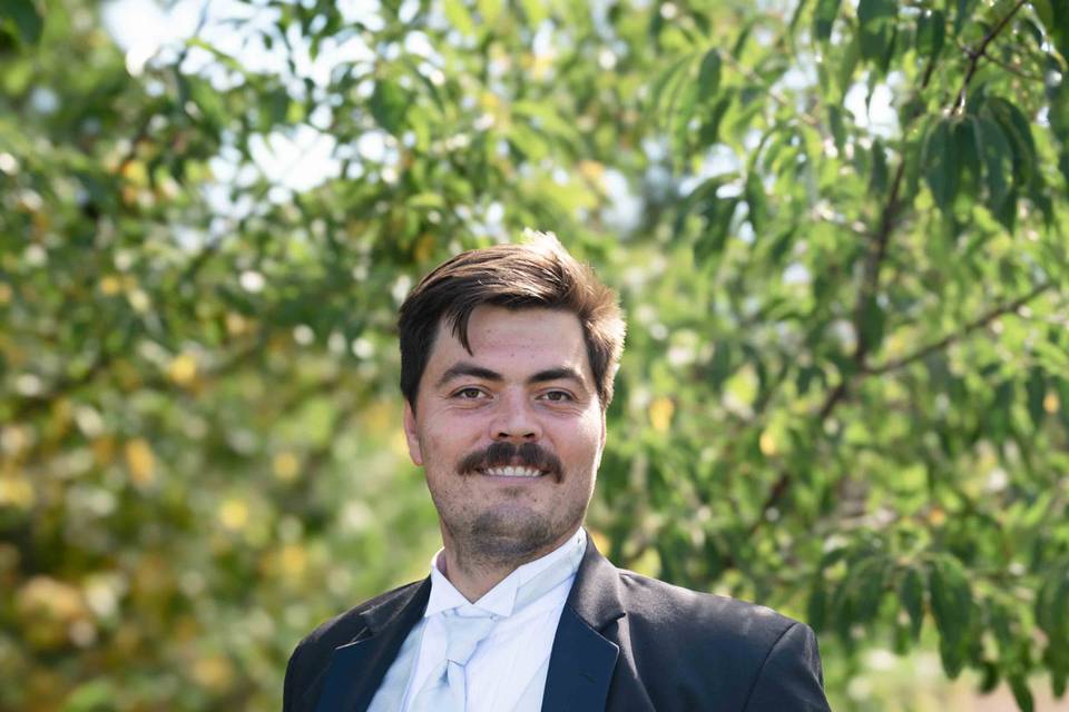 Portrait of the groom