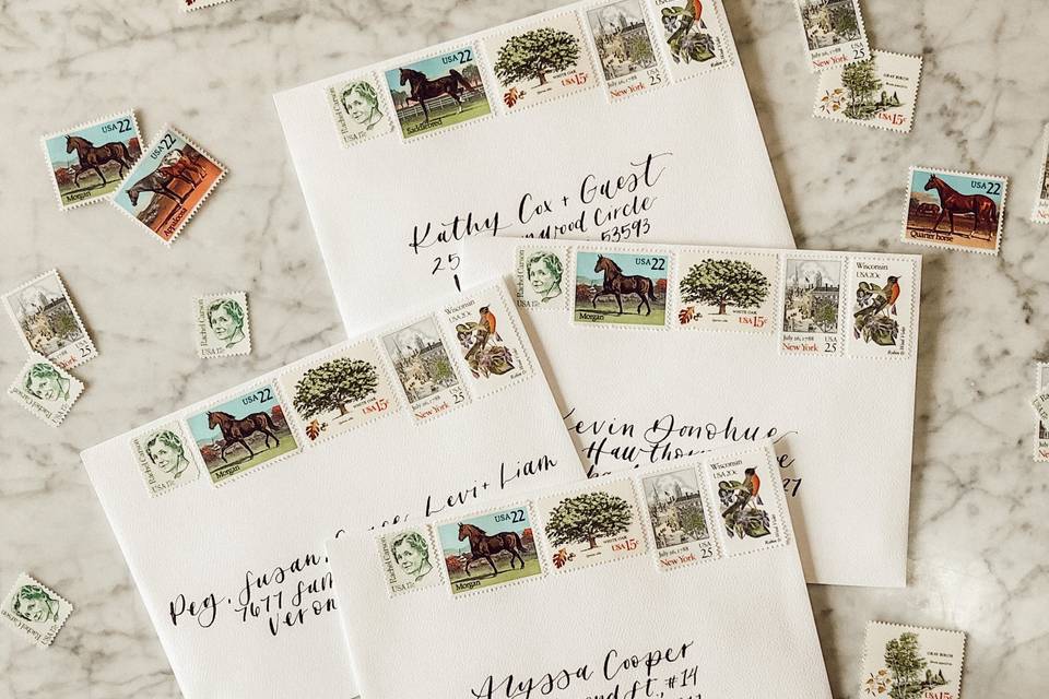 Hand Lettered Envelopes