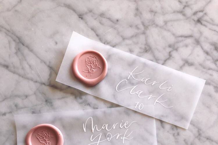Romantic rose seals