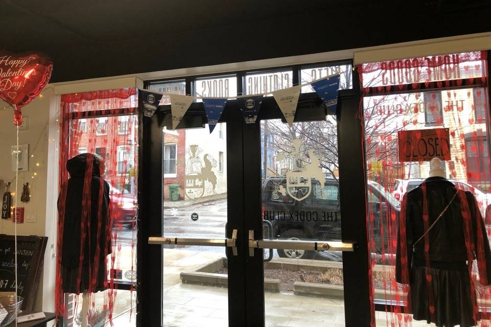 Valentines Day Store Interior