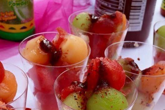 Fruit with chamoy and tajin