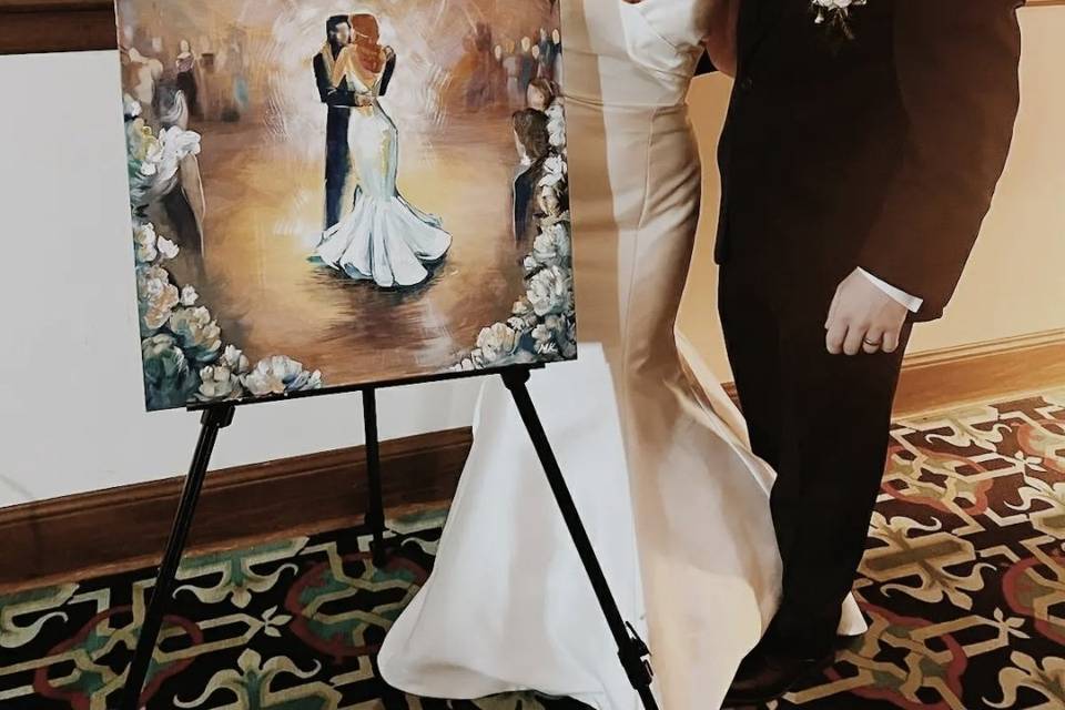 Parker wedding couple reveal