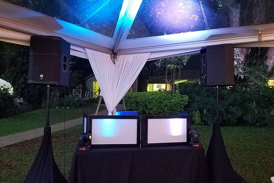 The DJ booth