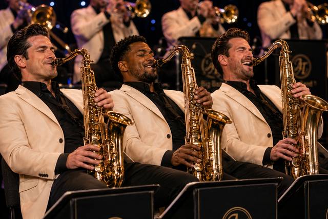 A saxophone section that will