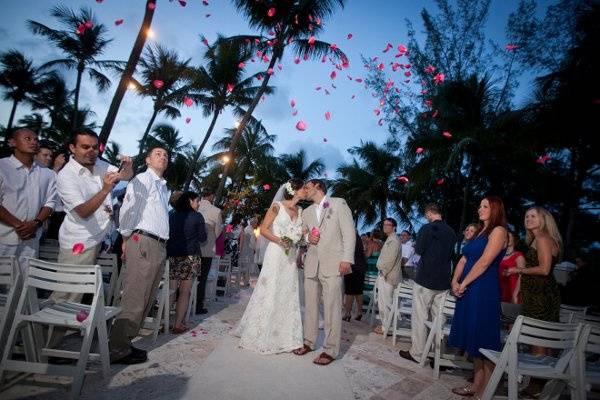 Catholic Blessing the next day at the Gazebo of the Ritz Carlton Hotel