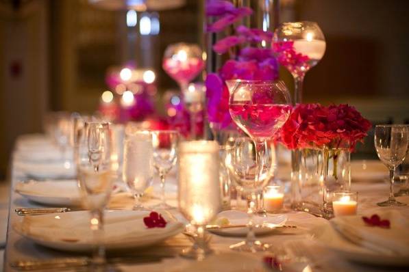 floral decoration a the Ballroom of the  Ritz