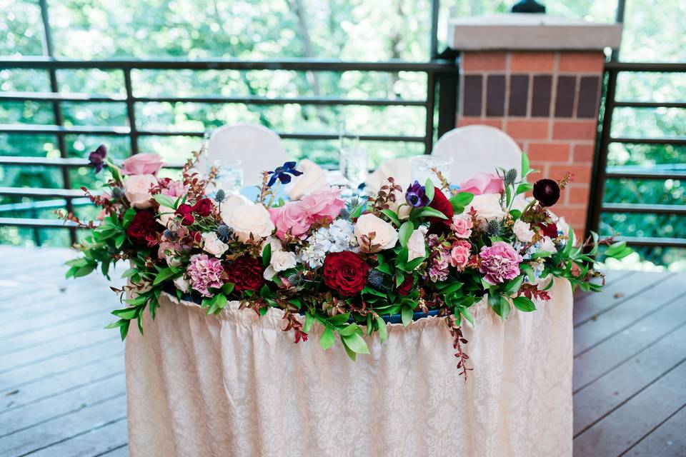 Outdoor Sweetheart table