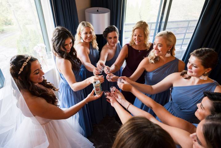 A toast before the ceremony