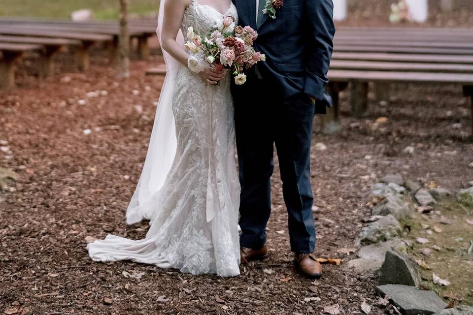 The Barn garden ceremony