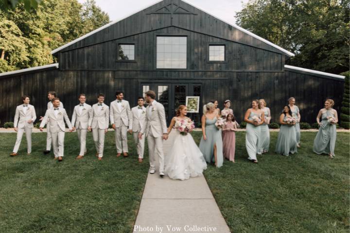 Bridal Party at The Barn
