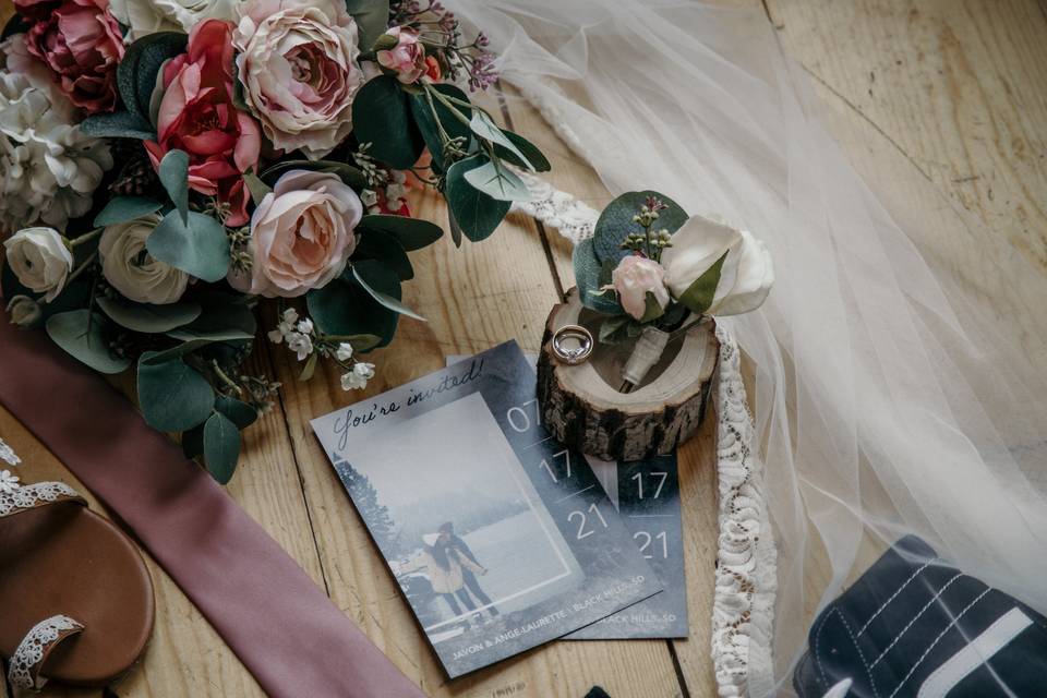 Wedding details photo