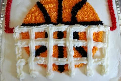 Boys Basketball Birthday Cake