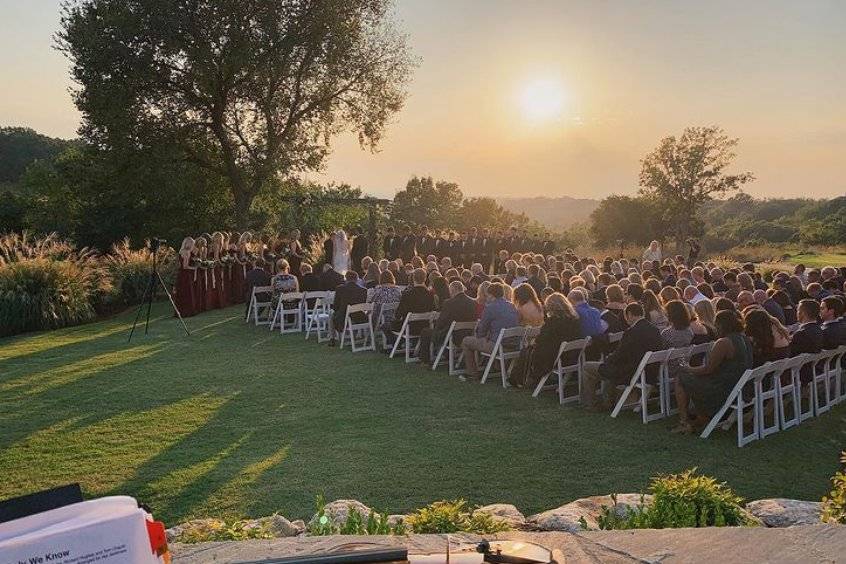 Golf club wedding