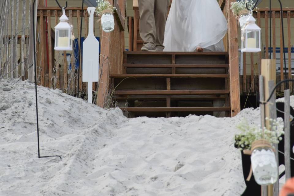 Walking down the isle