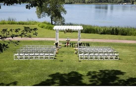 The wedding setup