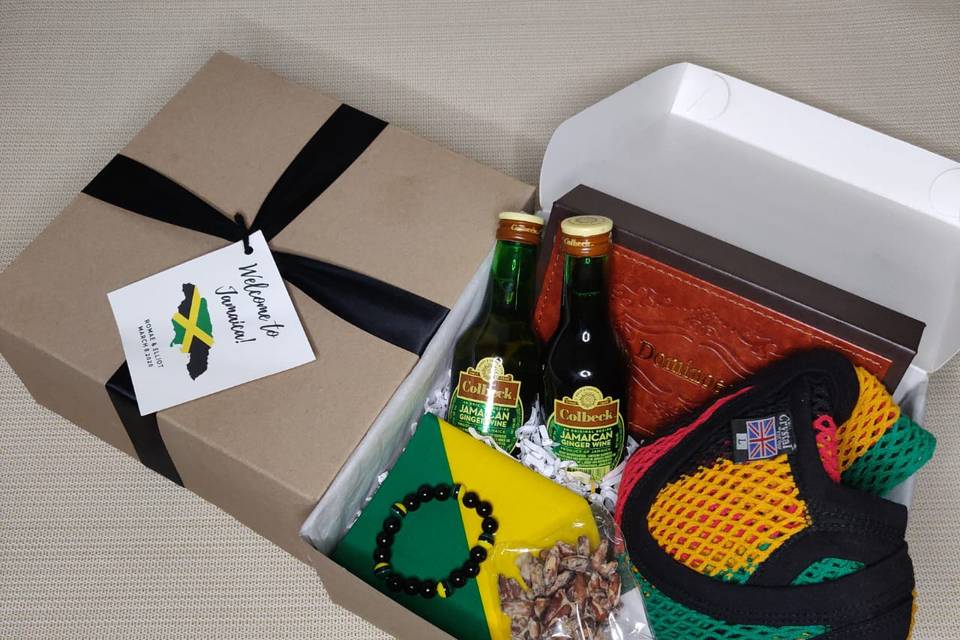 Jamaican themed gift box