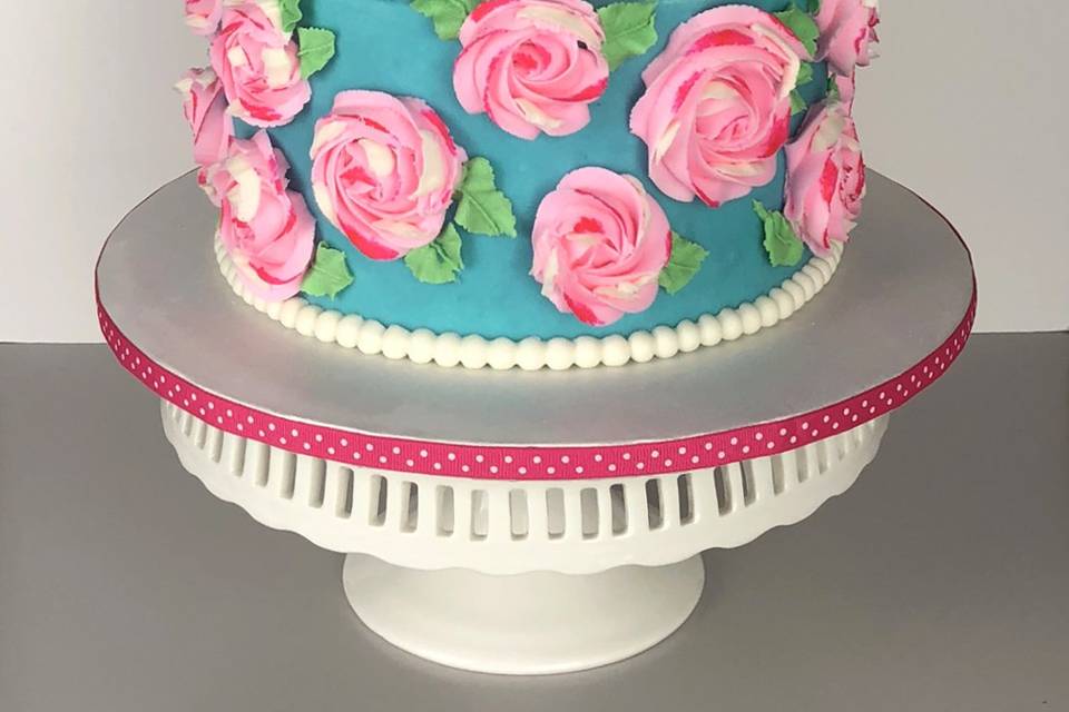 Lily Pulitzer-inspired cake