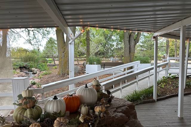 Fall wedding decor