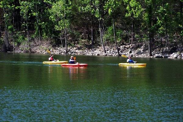 Kayaking! Other non-guided activities include canoeing, dock fishing, hiking and biking