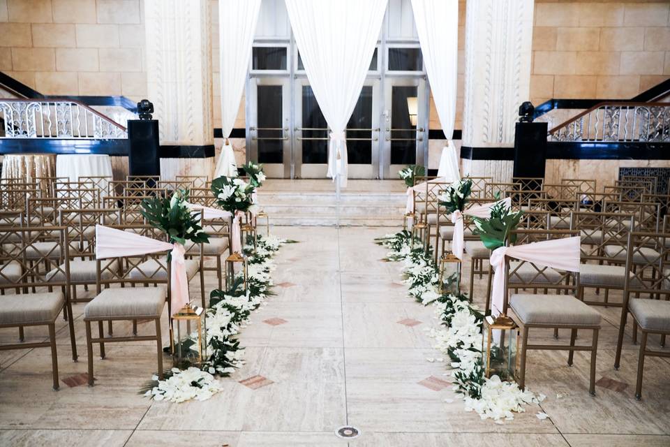 Aisle decoration