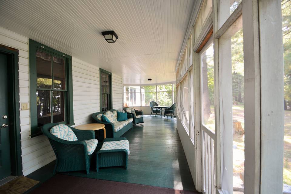 Porch view in lodge