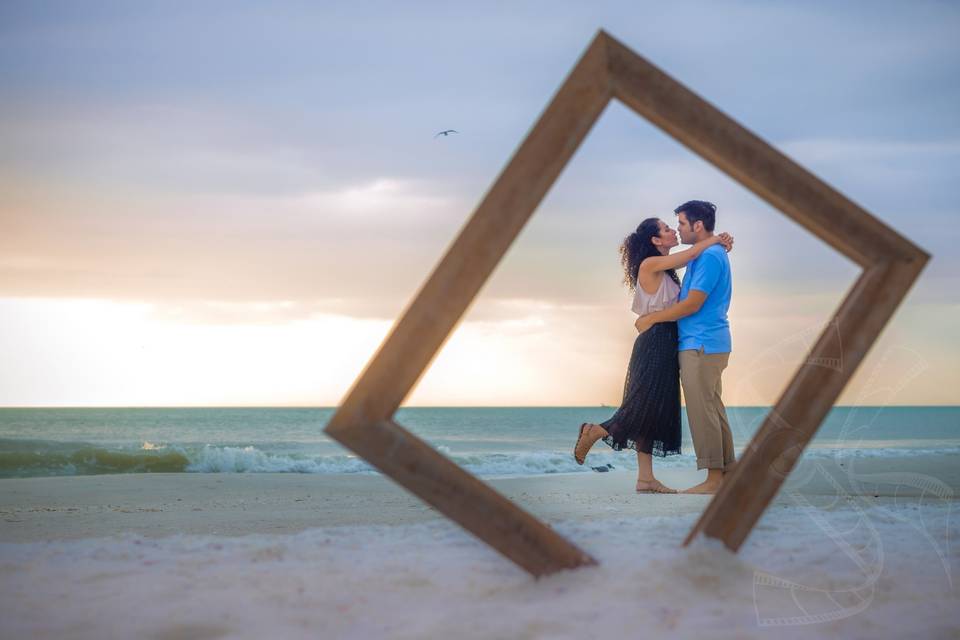 Framed couple