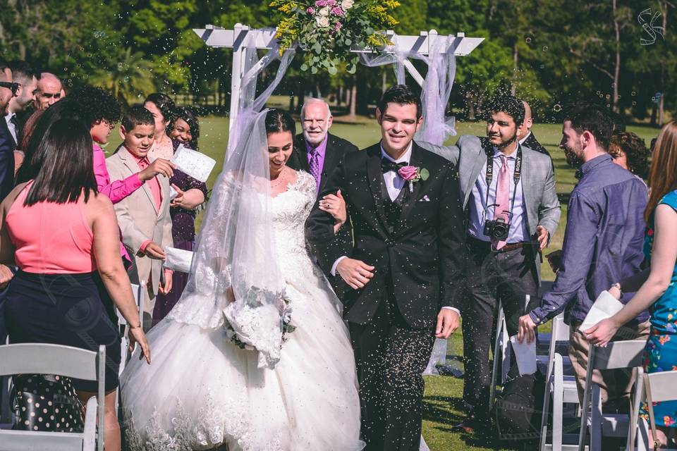 Down the aisle