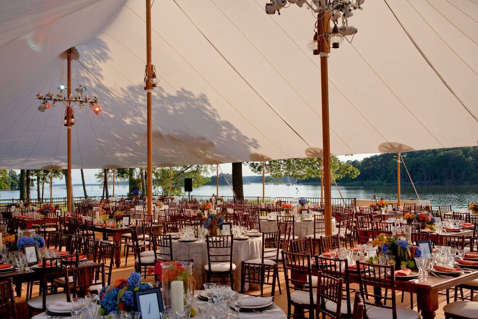 Sailcloth with Wooden Poles