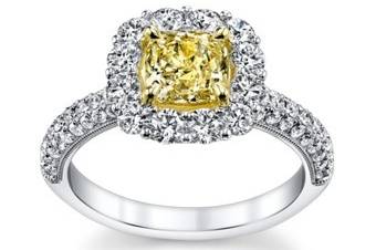 Yellow stone ring