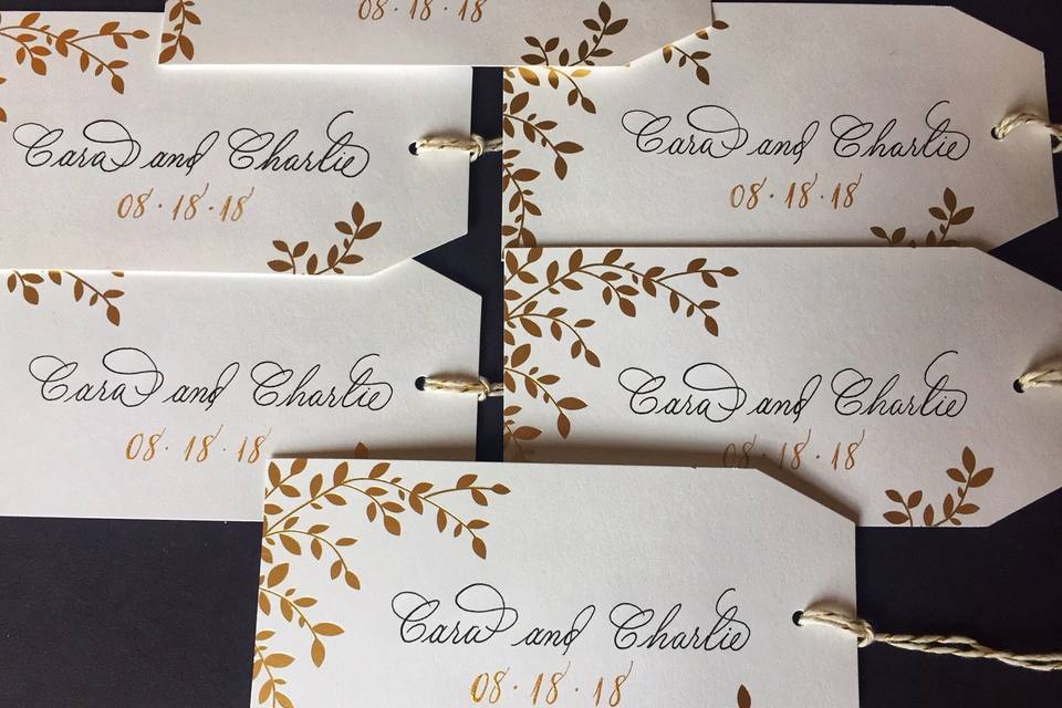 Wedding tags