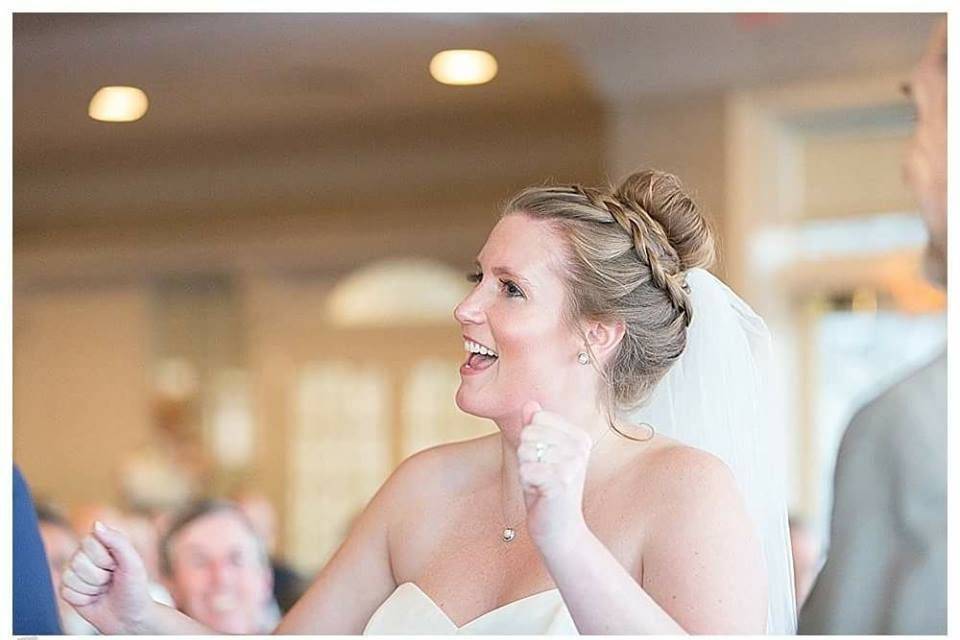 Happy bride