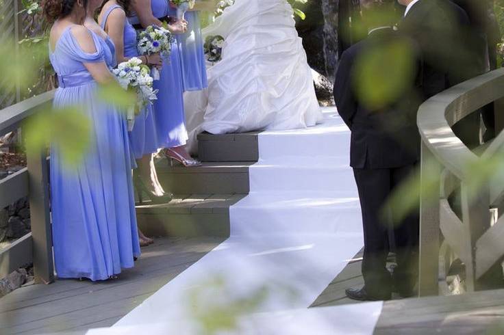 Periwinkle wedding in Malibu.