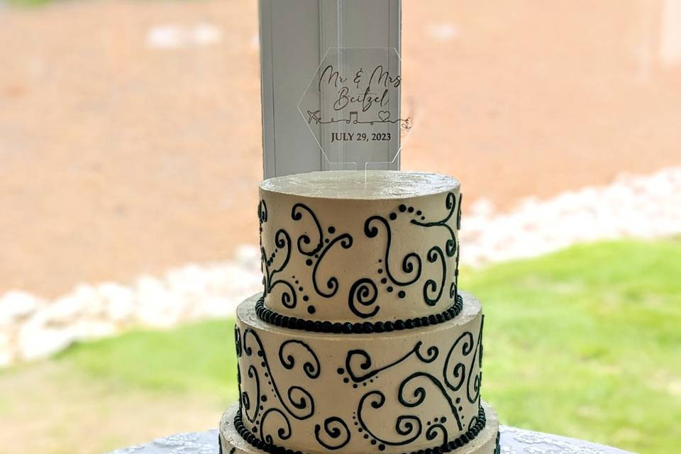 Colored swirls to match decor