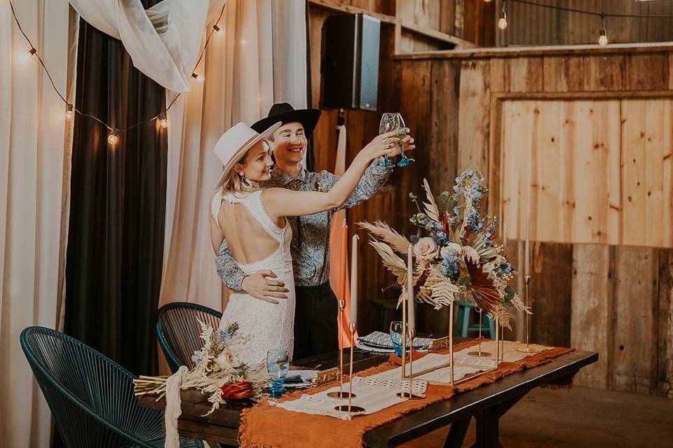 Lighting inside barn