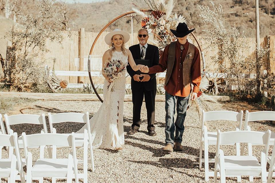 Ceremony in the garden