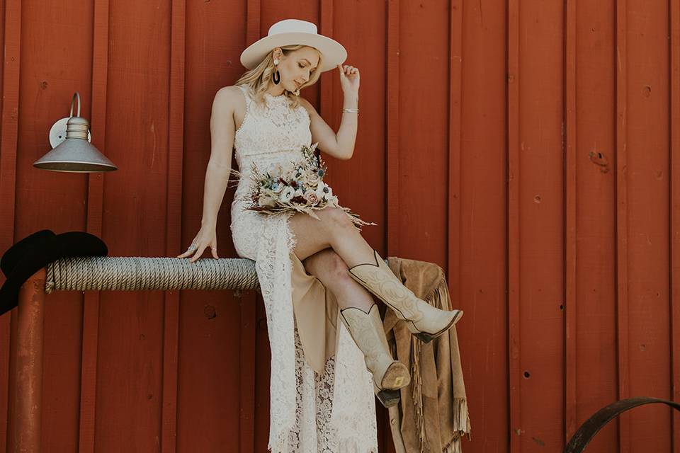 Cowgirl Bridal pose